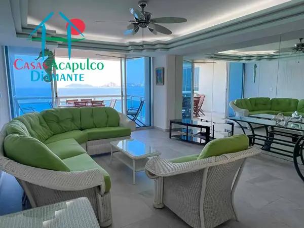 Departamento de playa con vista a la bahía de Acapulco