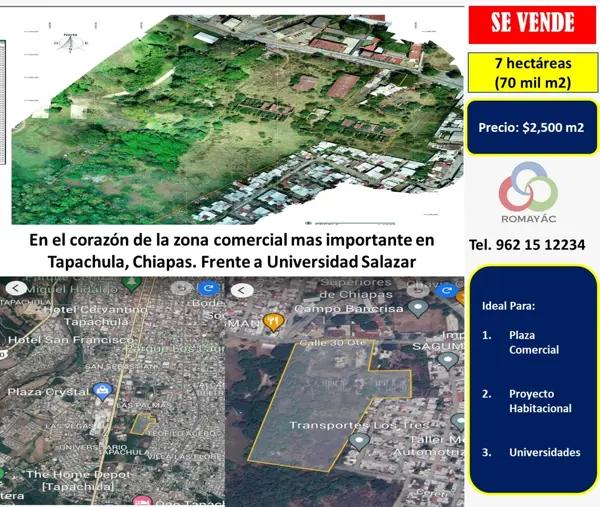 Terreno en venta en Las Palmas, Tapachula, Chiapas