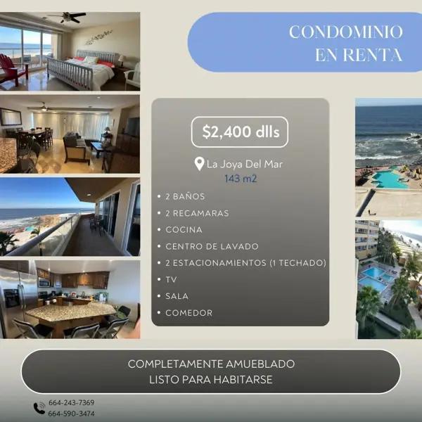 Departamento en renta en Playa Encantada, Playas de Rosarito, Baja California