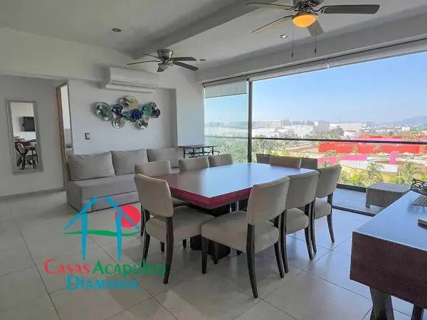 Depa en renta vacacional con terraza y vista a las albercas Depa en renta vacacional con terraza y vista a las albercas