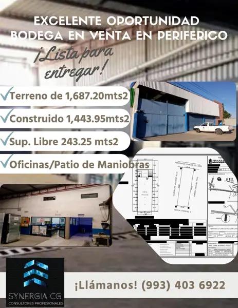 Bodega en venta en Primero de Mayo, Centro, Tabasco