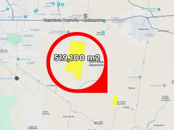 Terreno en venta en Santo Niño Aguanaval, Matamoros, Coahuila de Zaragoza