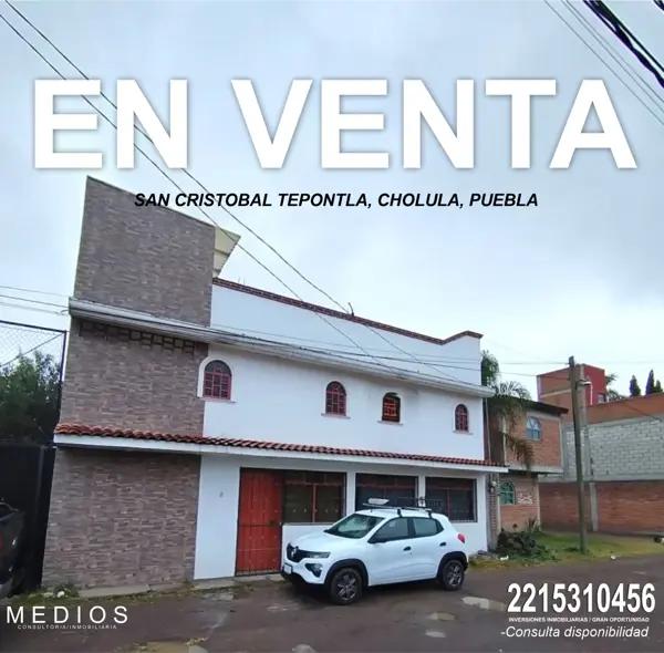 Casa en venta en San Cristobal Tepontla, San Pedro Cholula, Puebla