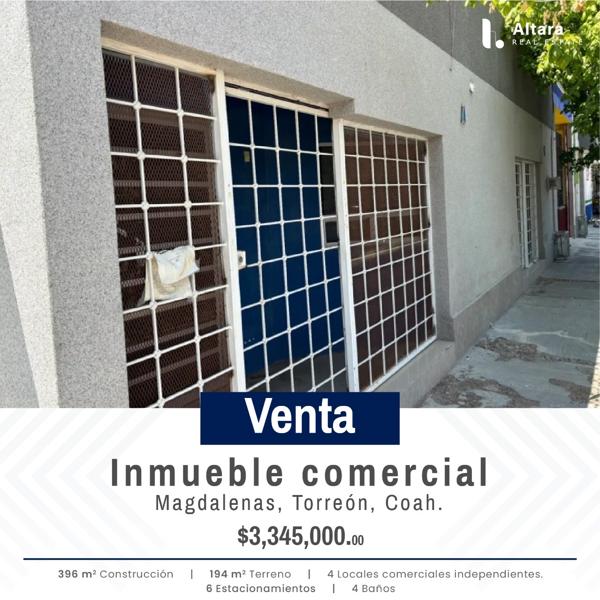 Local en venta en Magdalenas, Torreón, Coahuila de Zaragoza