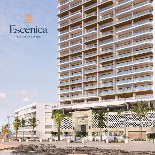 Departamento en venta frente al mar, en Los Pinos Mazatlán