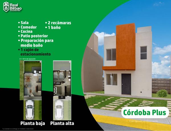 CASA EN VENTA NUEVA | MOD CORDOBA PLUS | FRACCIONAMIENTO REAL BILBAO PACHUCA HIDALGO