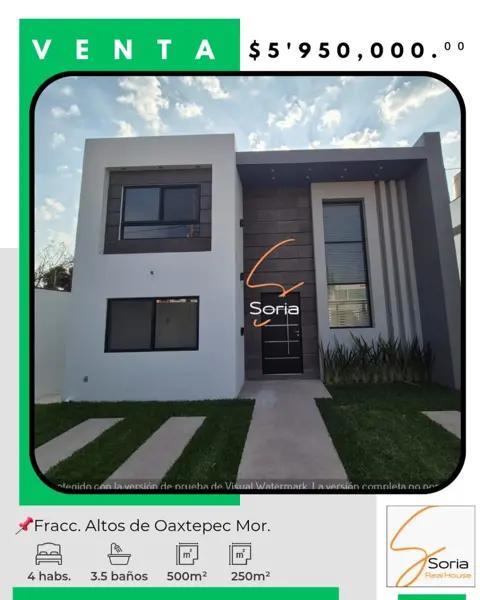 Casa en venta en Altos de Oaxtepec, Yautepec, Morelos