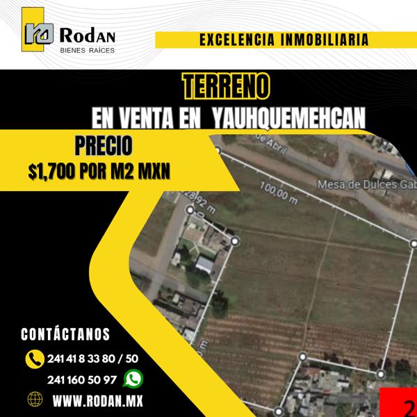 Terreno en Venta en Santa Ursula Zimatepec, Yauhquemehcan, Tlaxcala