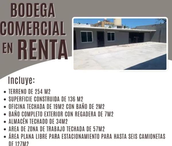 Gran oportunidad de renta de bodega en Boca del Rio,Ver.