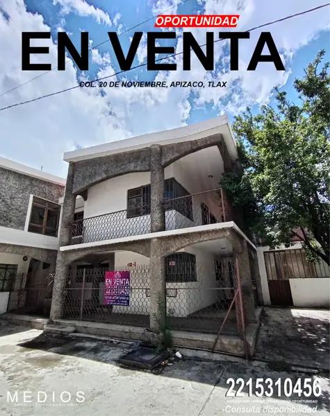EXCELENTE CASA EN LIQUIDACION EN EL CENTRO DE APIZACO, TLAXCALA