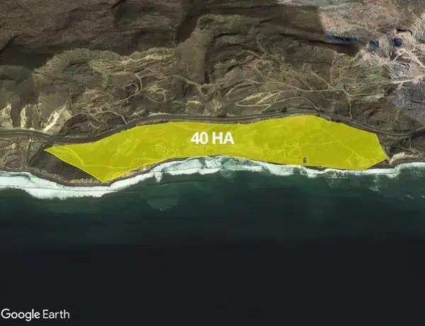 Venta de Terreno frente al mar en Ensenada, El Sauzal, 40HA.