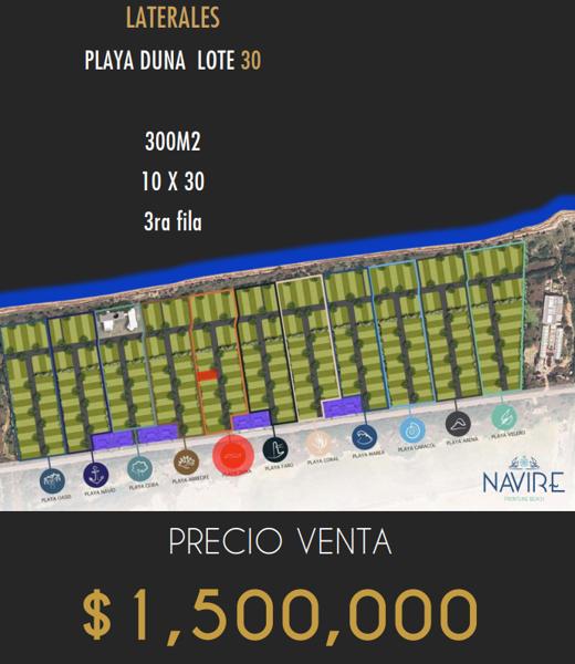 | Terrenos residenciales en la playa, en venta. |
