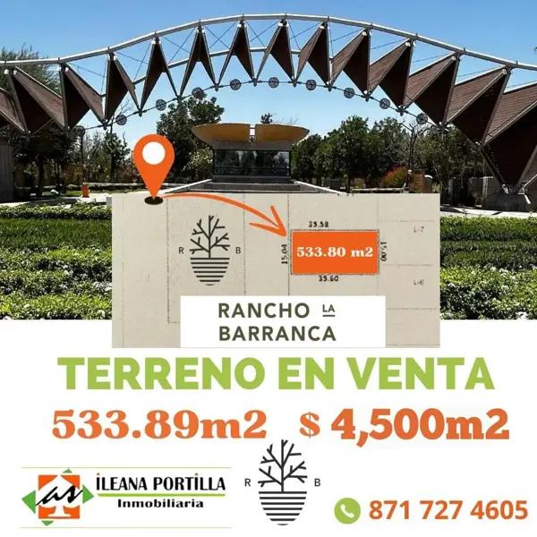 Terreno en venta en La Barranca, Torreón, Coahuila de Zaragoza