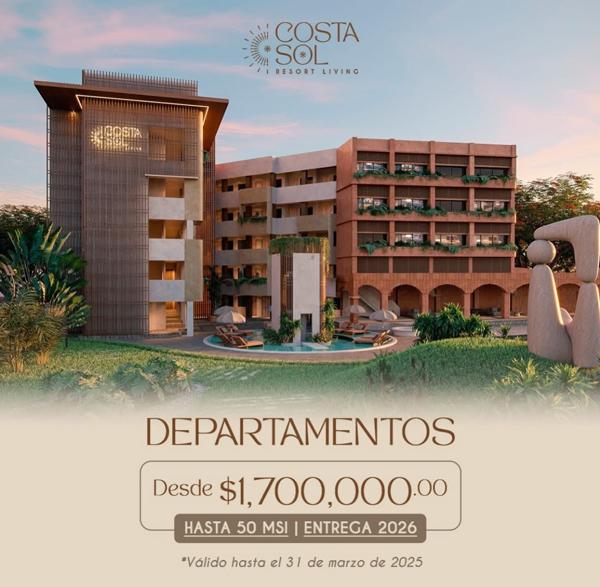 COSTA SOL RESORT DEPARTAMENTOS  EN VENTA