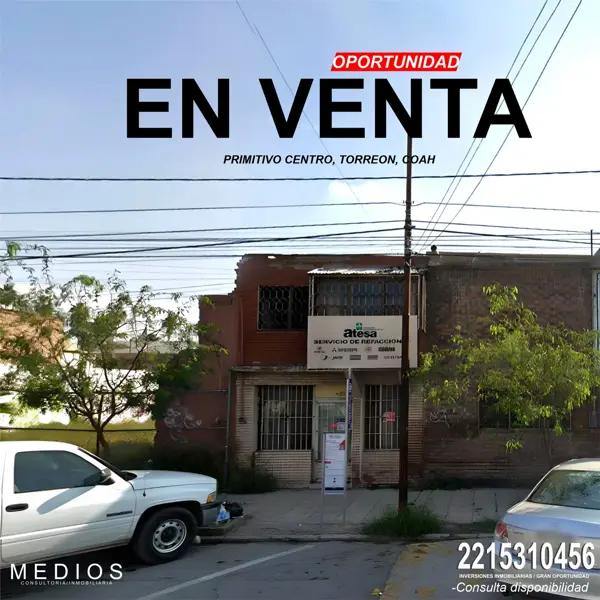REMATE DE TERRENO CON CONSTRUCCION EN EL CENTRO DE TORREON, NEGOCIABLE, SOLO CONTADO REMATE DE TERRENO CON CONSTRUCCION EN EL CENTRO DE TORREON, NEGOCIABLE, SOLO CONTADO