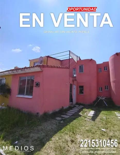 CASA EN LIQUIDACION EN GEOVILLAS SAN JACINTO, PUEBLA, SOLO CONTADO