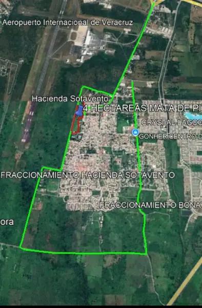Terreno a un lado del Aeropuerto Veracruz cd