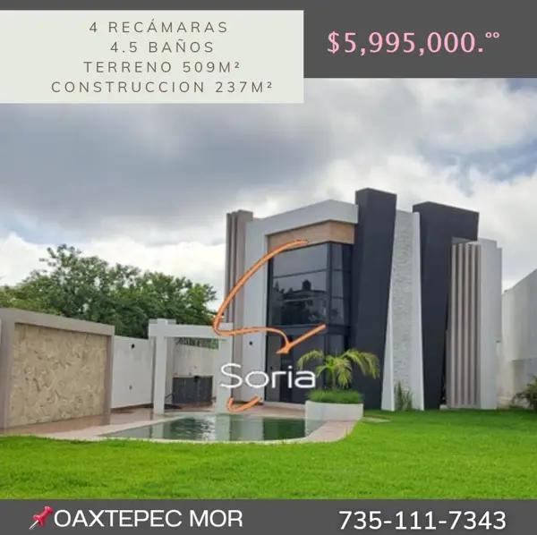 Casa en venta en Altos de Oaxtepec, Yautepec, Morelos