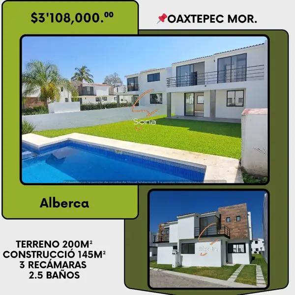 Casa en venta en Oaxtepec Centro, Yautepec, Morelos