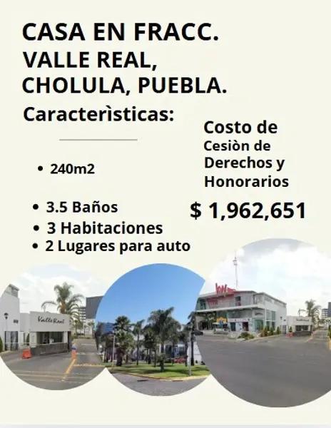 CASA EN FRACC.VALLE REAL