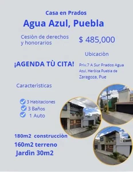 CASA EN PRADOS AGUA AZUL PUEBLA