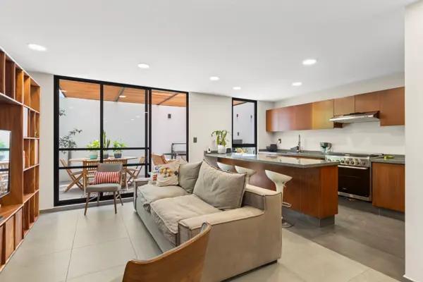DEPARTAMENTO EN VENTA EN COL. NARVARTE PONIENTE CON 2 TERRAZAS