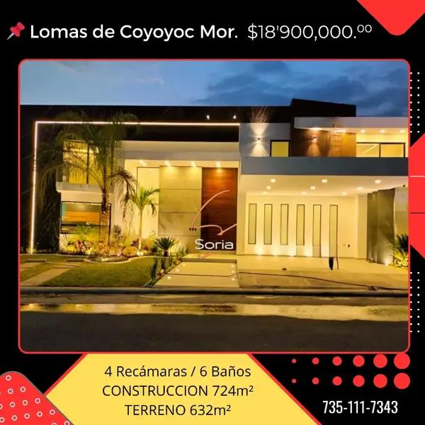 Casa en venta en Lomas de Cocoyoc, Atlatlahucan, Morelos Casa en venta en Lomas de Cocoyoc, Atlatlahucan, Morelos