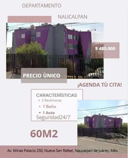 DEPARTAMENTO EN MINAS PALACIO NAUCALPAN