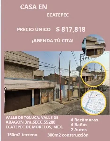 CASA EN ECATEPEC DE MORELOS CASA EN ECATEPEC DE MORELOS
