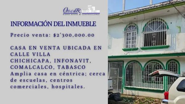 Casa en Comalcalco - Venta de Condominio Habitacional con Cocina Integral
