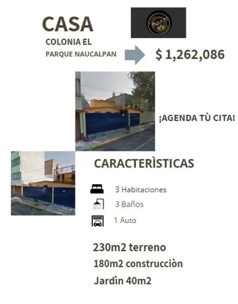 CASA EN PARQUE DE CUPATITZIO NAUCALPAN DE JUÀREZ