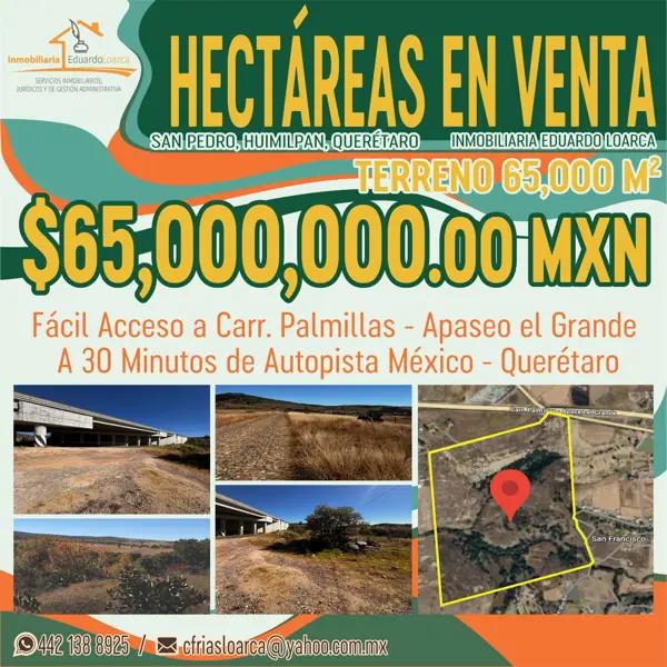 Terreno en venta en San Pedro, Huimilpan, Querétaro