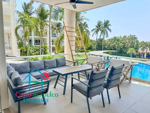 Exclusivo departamento en condominio con club de playa Exclusivo departamento en condominio con club de playa