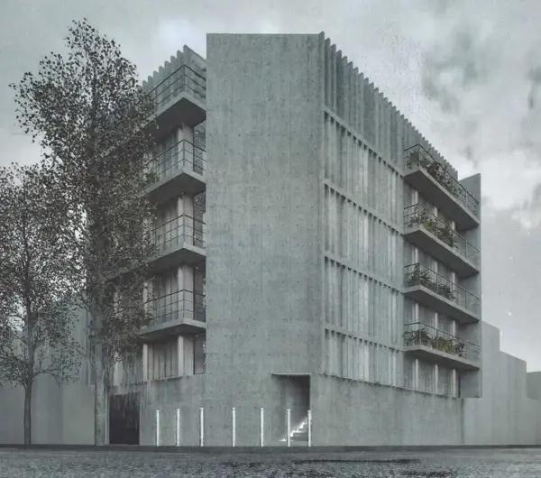 Terreno con proyecto Arquitectónico, ubicado en la Ciudad de México.
