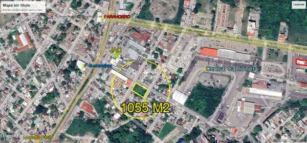TERRENO 1055 M2 AREA CENTRAL DE AUTOBUSES IDEAL RETAIL
