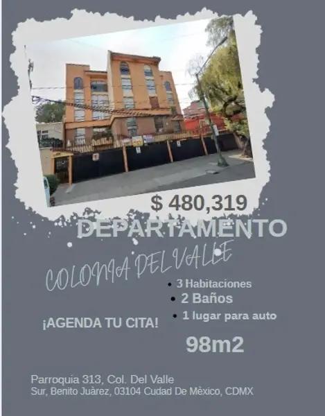 DEPARTAMENTO EN PARROQUIA DEL VALLE SUR BENITO JUÀREZ
