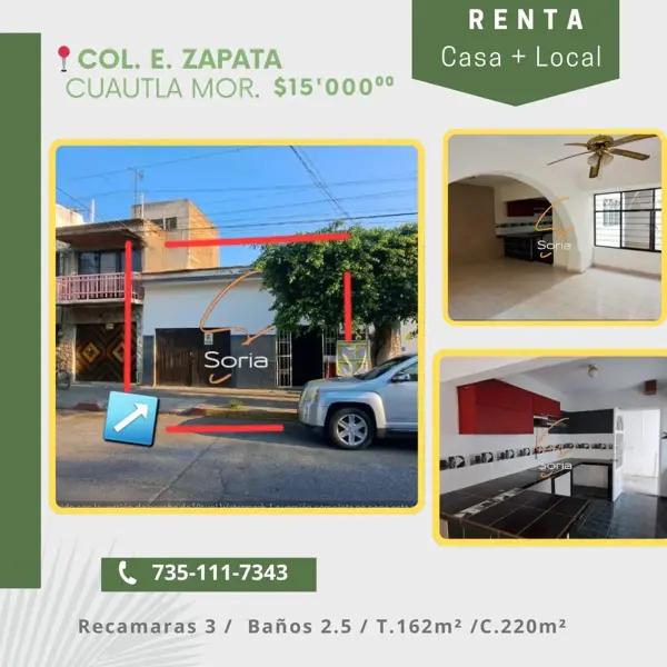 Local en renta en Emiliano Zapata, Cuautla, Morelos