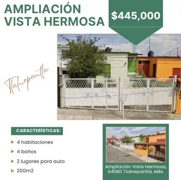CASA EN TEMPESTAD AMPLIACIÒN VISTA HERMOSA TLALNEPANTLA EDO.DE MÈXICO