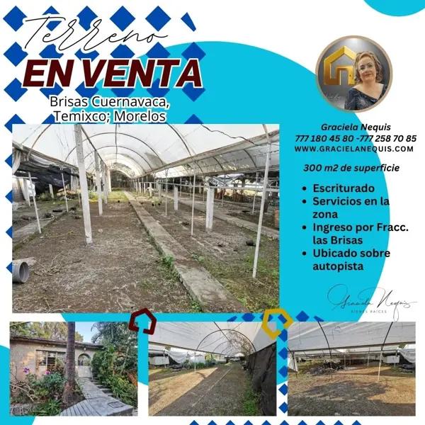 TERRENO SOBRE AUTOPISTA DEL SOL Y FRACCIONAMIENTO LAS BRISAS, TEMIXCO; MORELOS