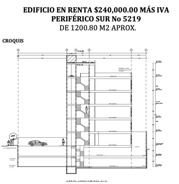 RENTO. EXCELENTE EDIFICIO PARA OFICINAS   SOBBRE   PERIFERICO SUR
