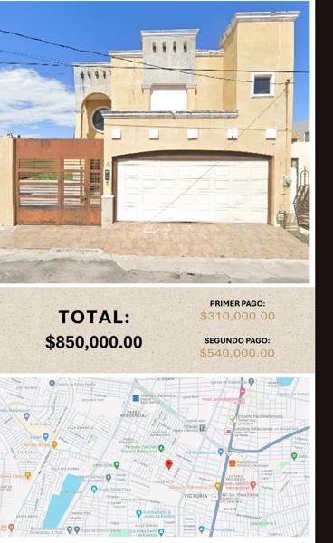 Oportunidad de oro en Matamoros!!!
Casa en remate en gran potencial.