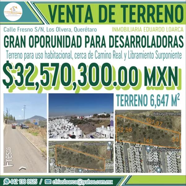 Venta de Terreno en Candiles para Desarrolladoras
