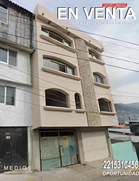 REMATE DE EDIFICIO A UNAS CALLES DE PLAYA, COL HOGAR MODERNO, ACAPULCO, PRECIO NEGOCIABLE