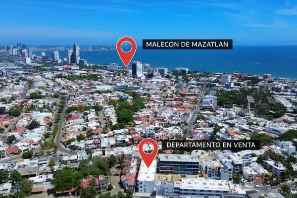 Departamento  en  Mazatlán - Fraccionamiento Gaviotas