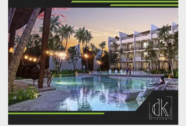 Estudio en Venta en Tulum, La Veleta: Oportunidad de Inversión con Alberca y Gimnasio