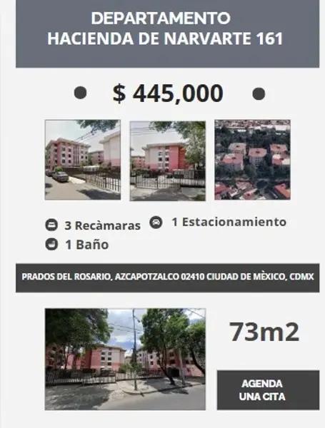 DEPARTAMENTO EN HACIENDA DE NARVARTE PRADOS DEL ROSARIO