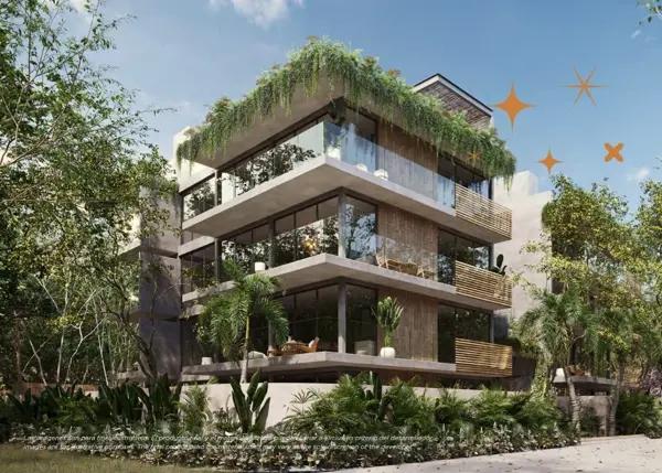 LUAR 203. Dep. de 3 hab. en Aldea Zama Premium, Tulum