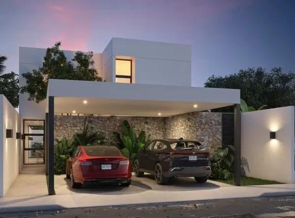 | Hermosa casa nueva de 3 habitaciones en privada de Conkal |