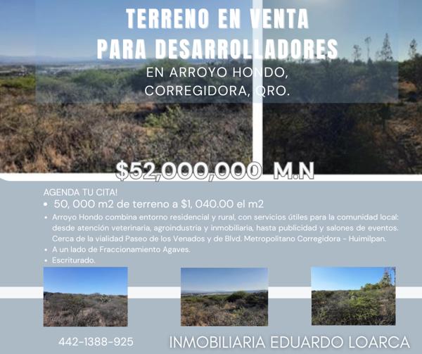 TERRENO EN VENTA EN EL PROGRESO, CORREGIDORA, QRO