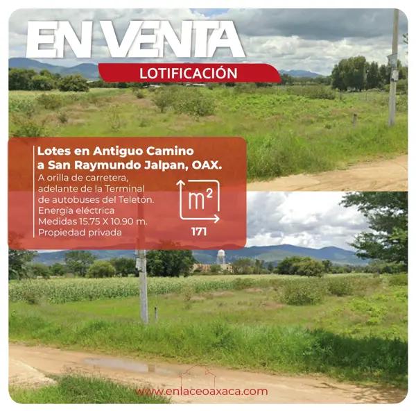 Lotes en venta en San Raymundo Jalpan